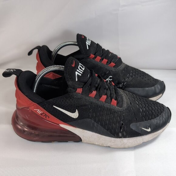 Nike Air Max 270 AH8050-022 Black Red Men's 8 Women's 10 Shoes Sneakers - Picture 8 of 16